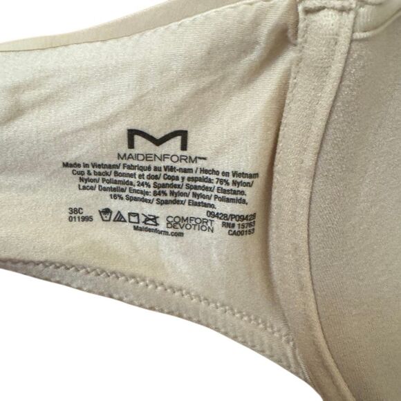 Maidenform Nude Underwired Padded Bras Set of 2 Size 38C - Picture 3 of 5